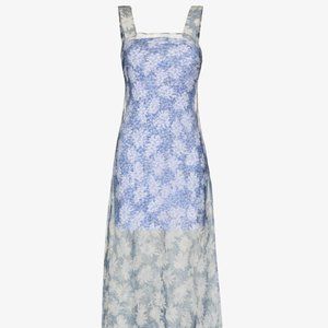 ISO SIR The Label Women's Anais Floral Silk Organza Dress